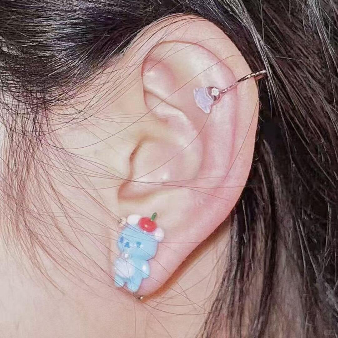 Rilakkuma Bear Pair Earrings