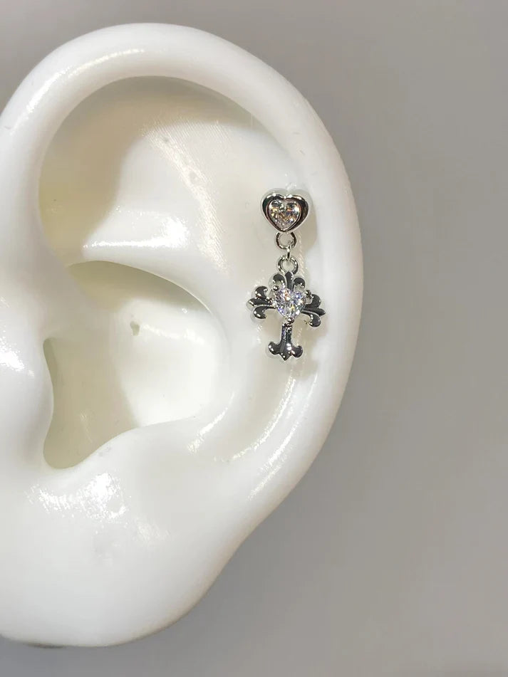 Divine Drop Helix Earrings