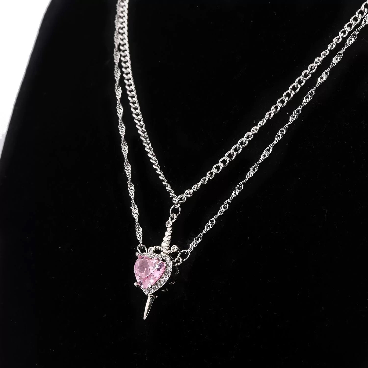 Heart & Sword Necklace