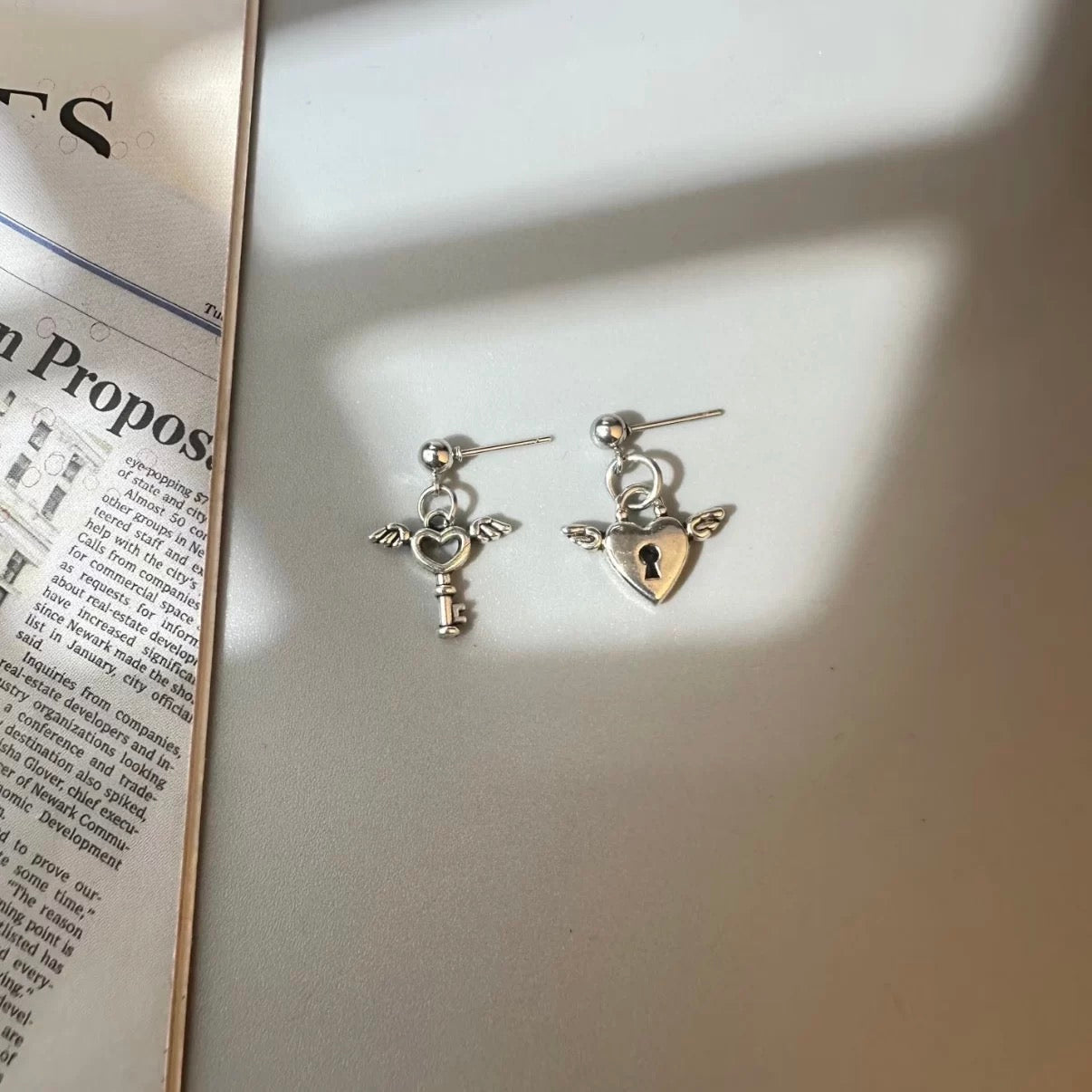 Lock & Key Earrings