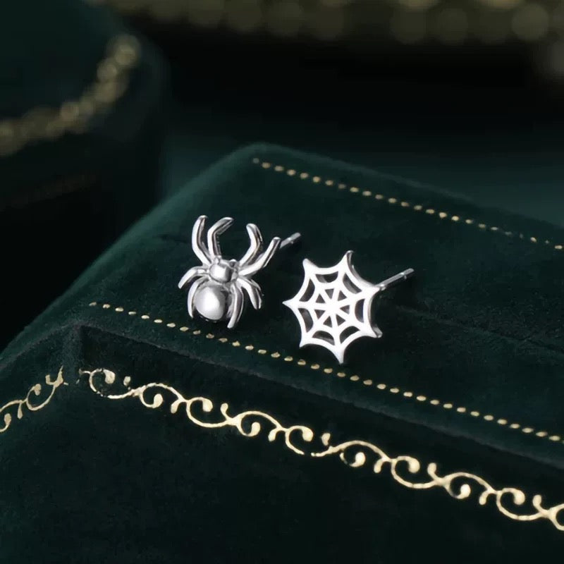 Spider & Web Earrings