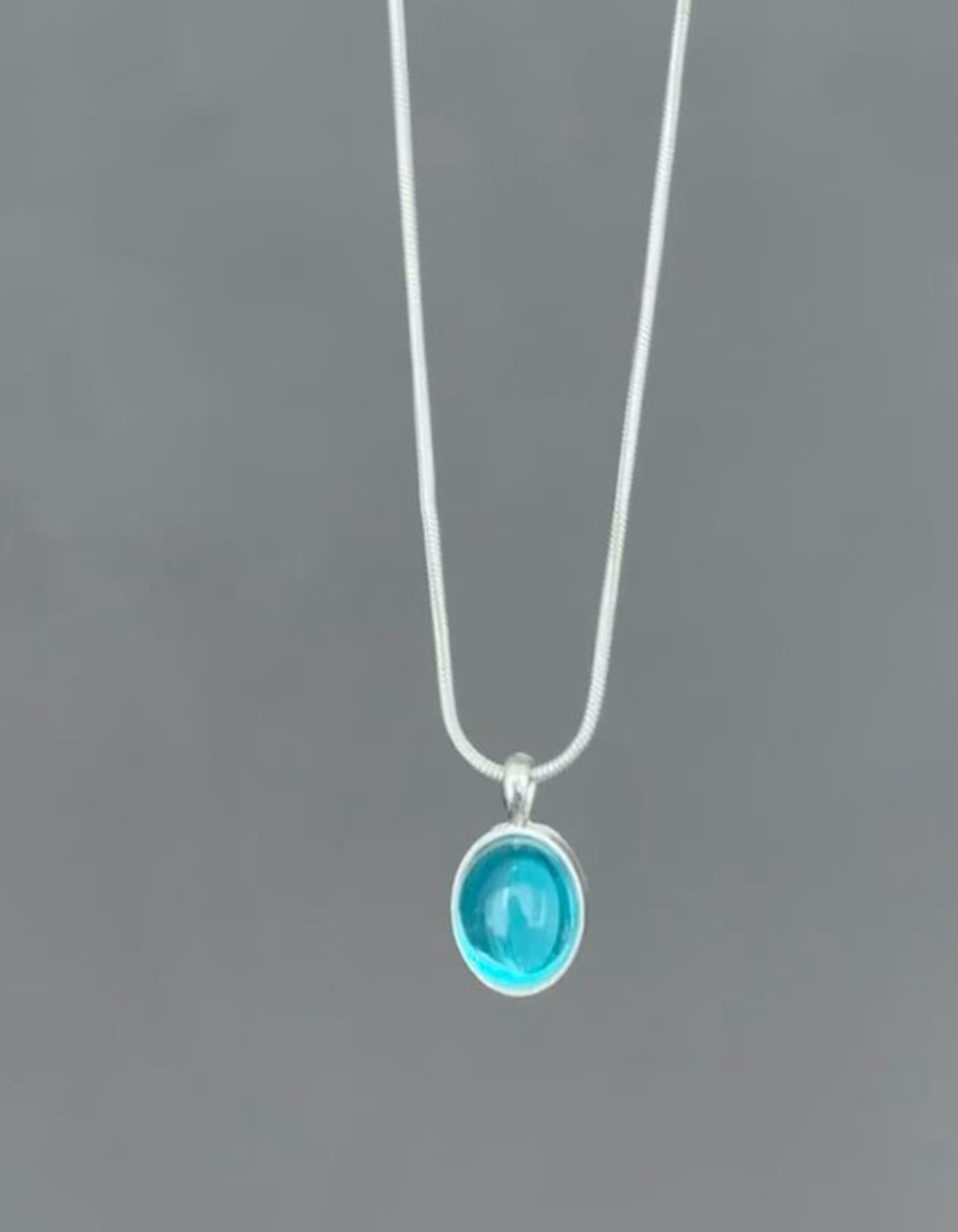 Aqua Glow Minimalist Pendant