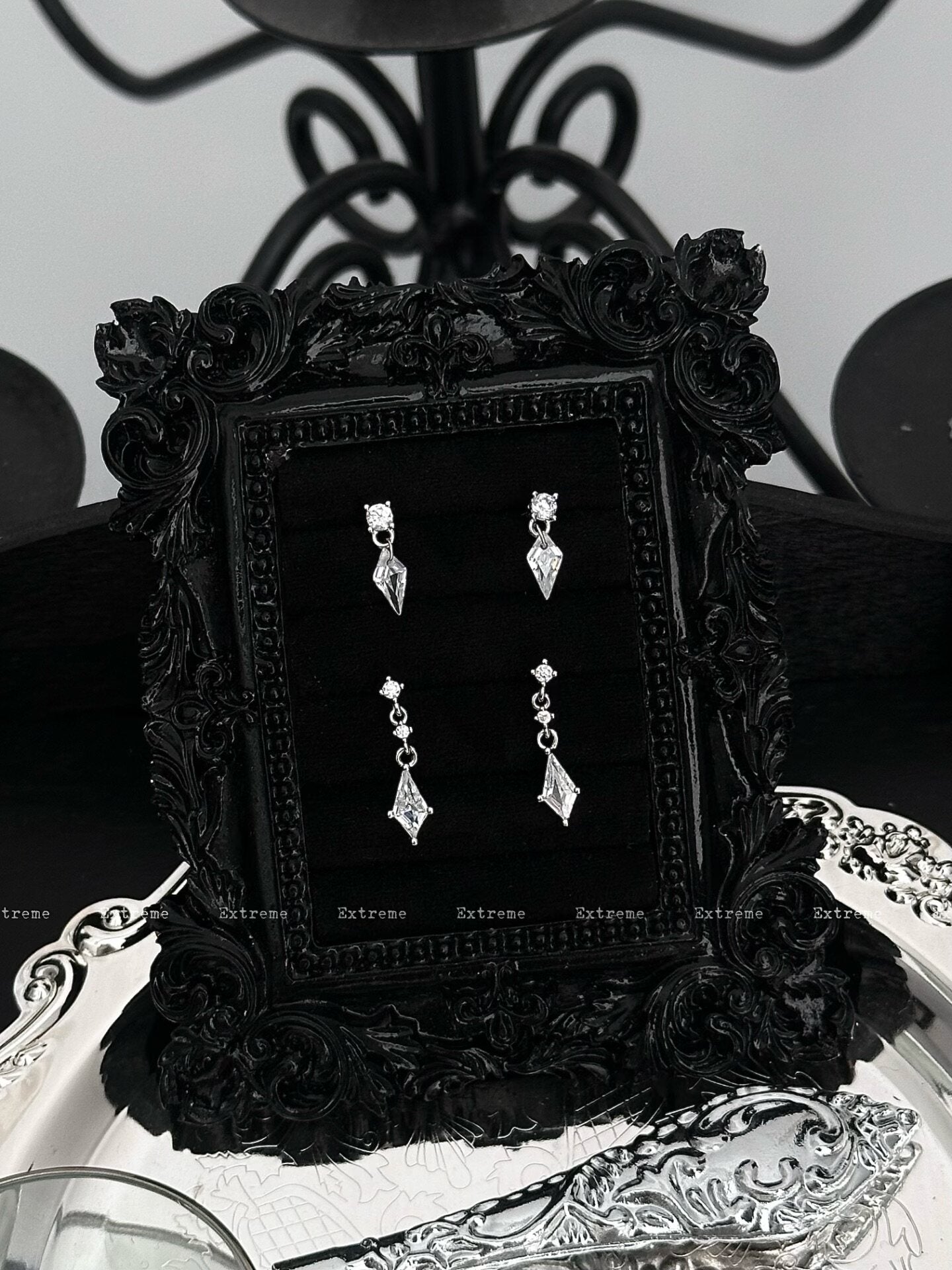 Crystal Dagger Titanium Cartilage Stud Earring