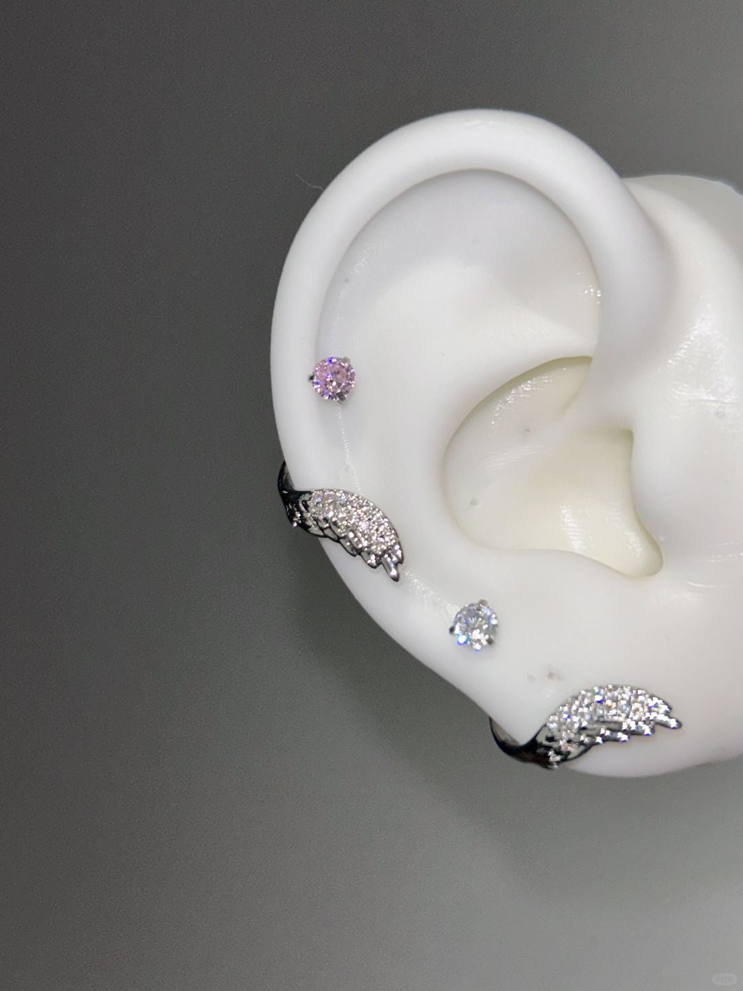 Turquoise Halo wings Helix Earrings