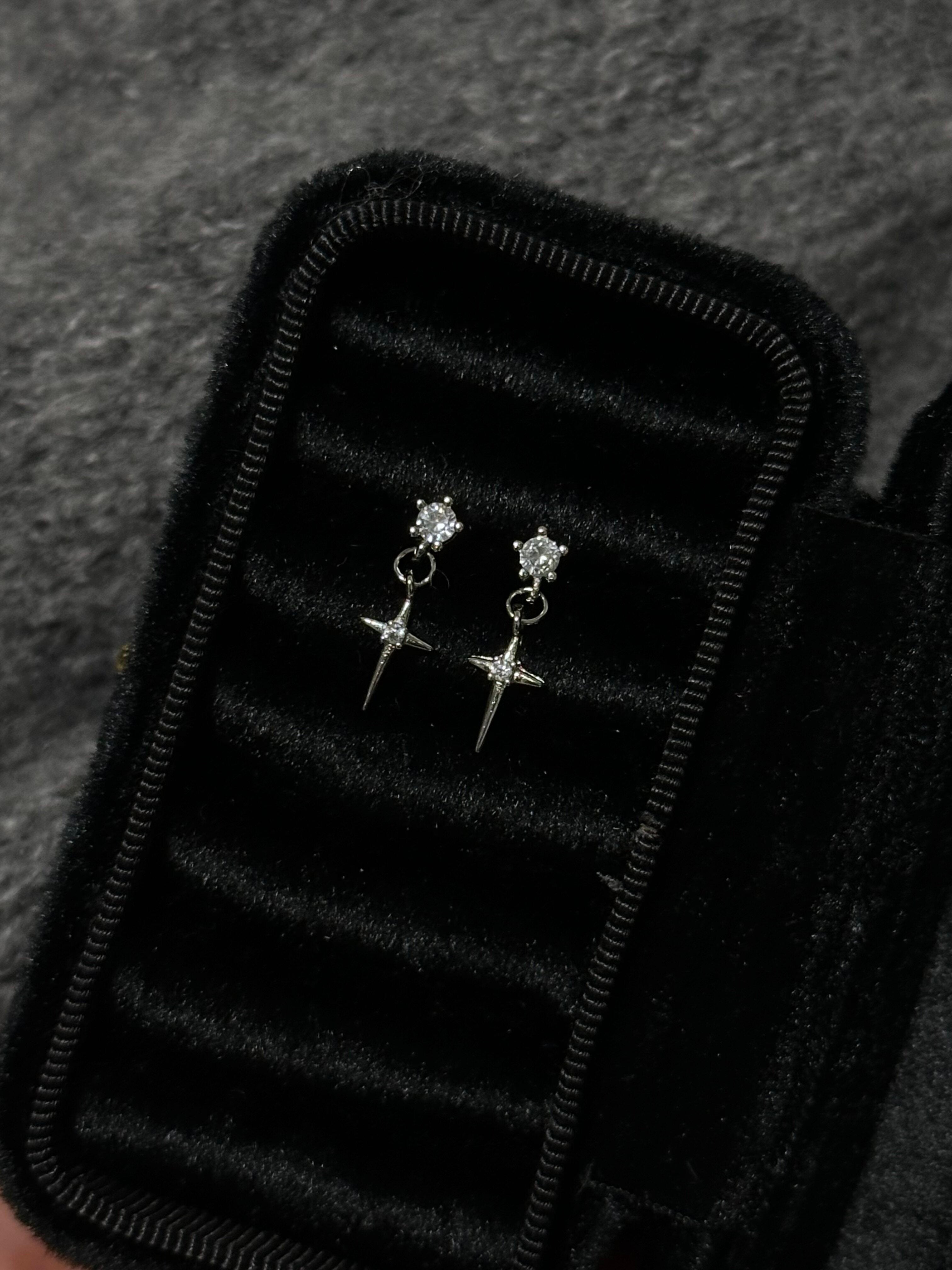 Celestial Cross Star Drop Earring