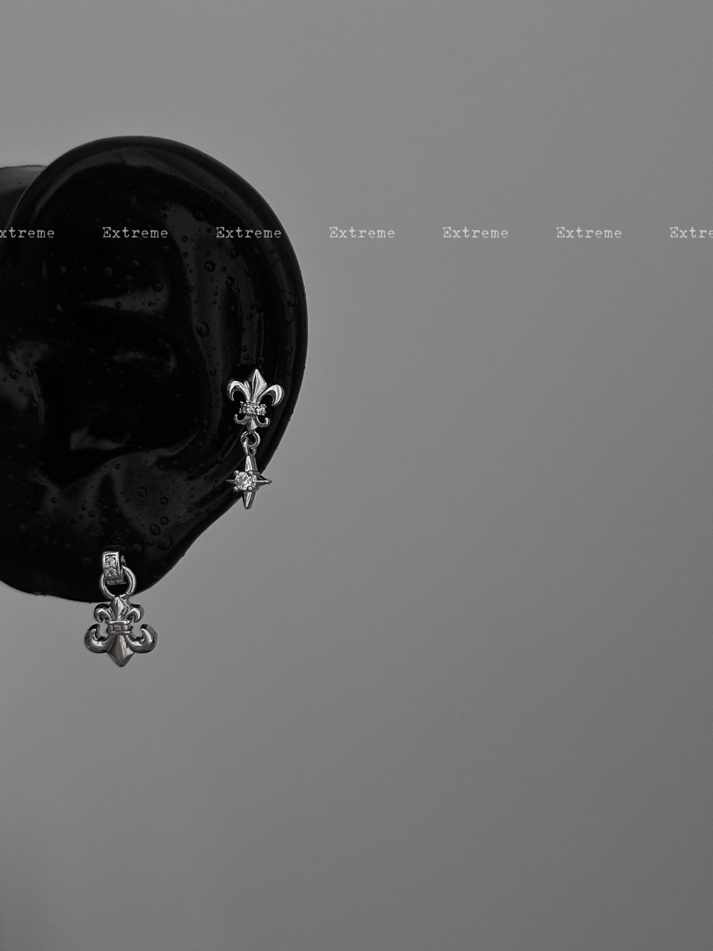 Iris Star Pendant Titanium Cartilage Earring