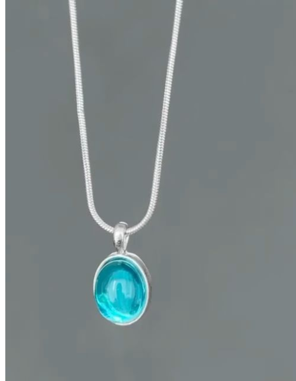 Aqua Glow Minimalist Pendant