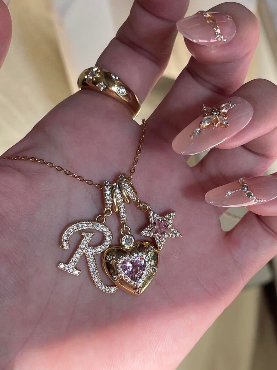 Starheart Initials Necklace