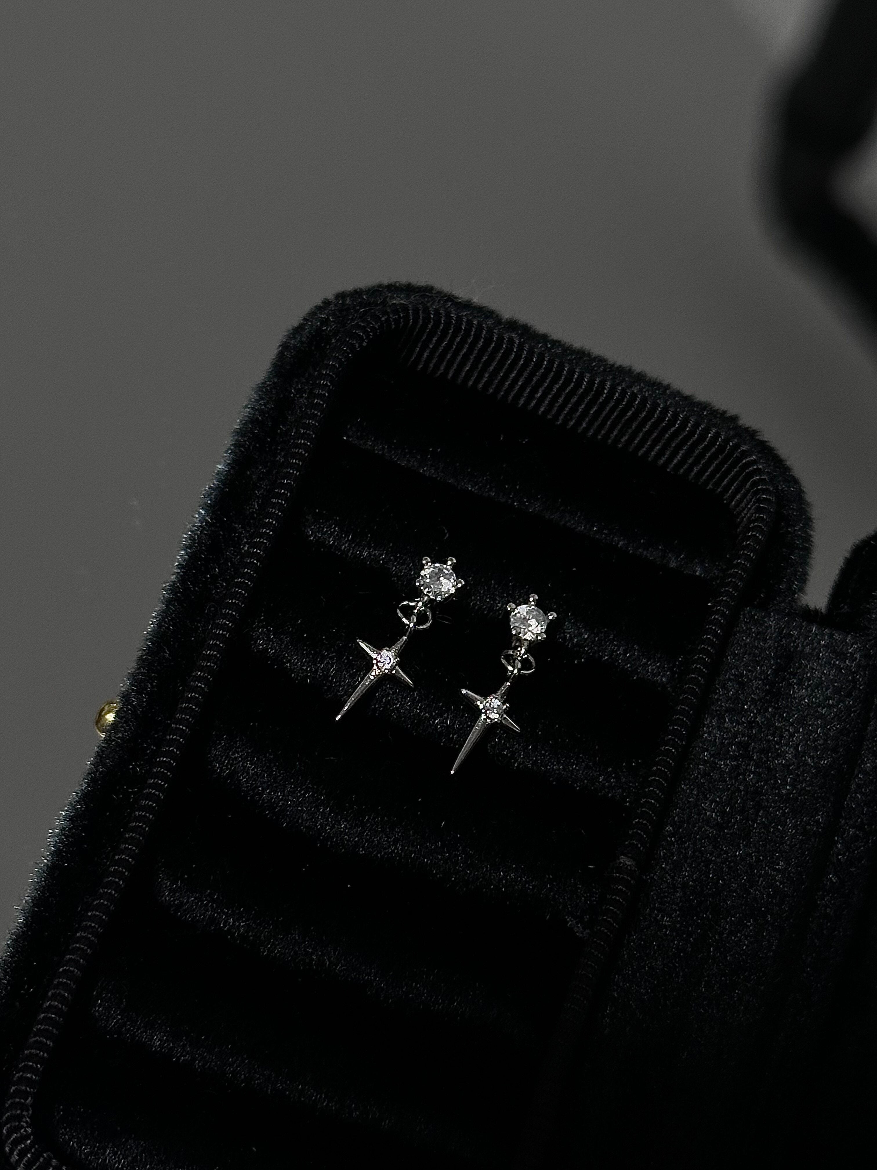 Celestial Cross Star Drop Earring