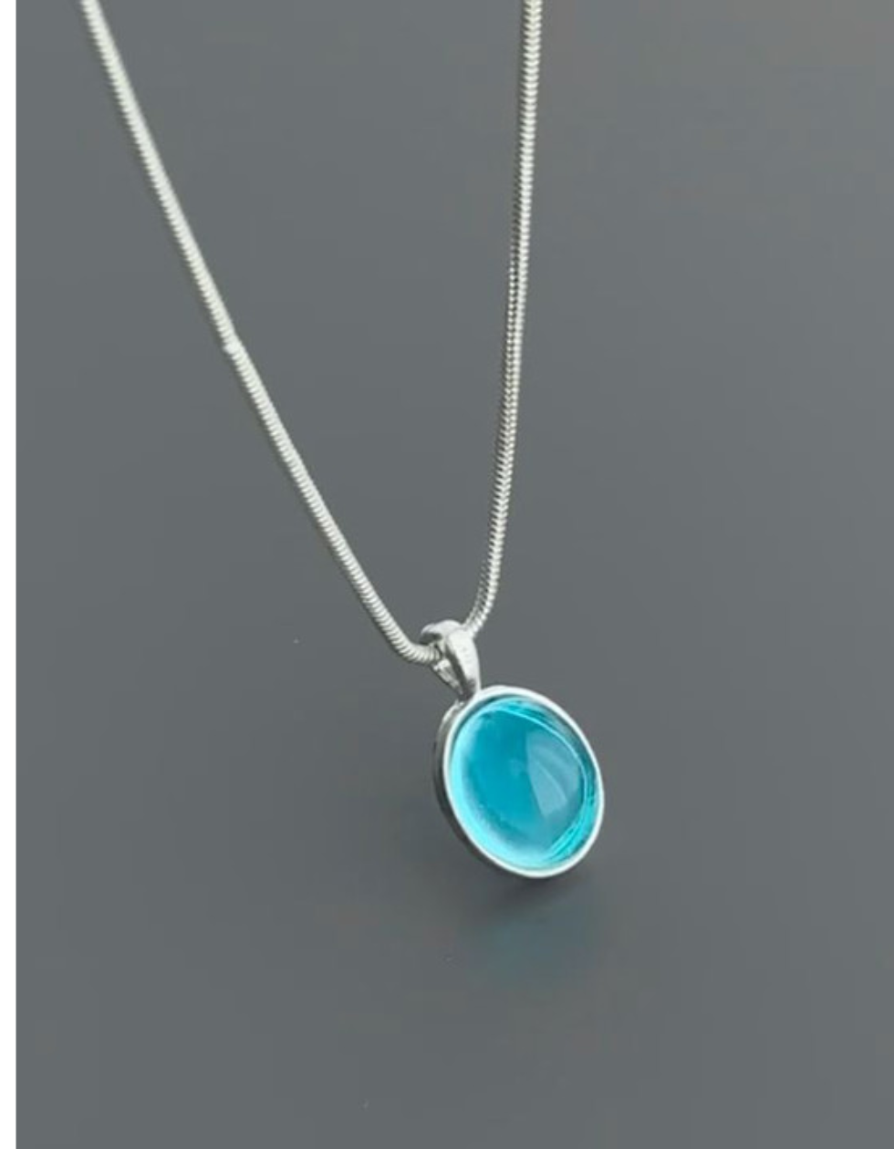 Aqua Glow Minimalist Pendant