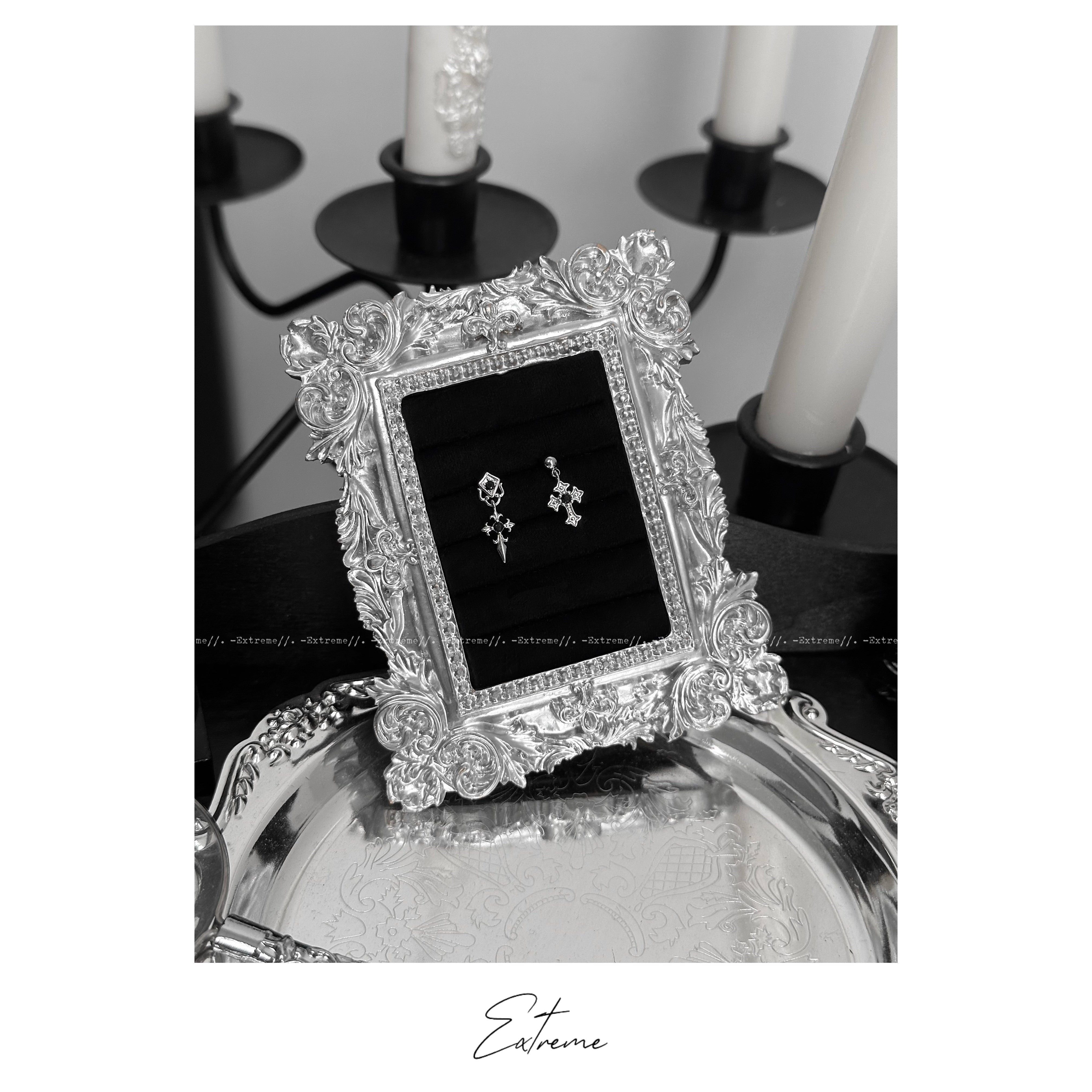 Vintage Gothic Cross Titanium Cartilage Earring