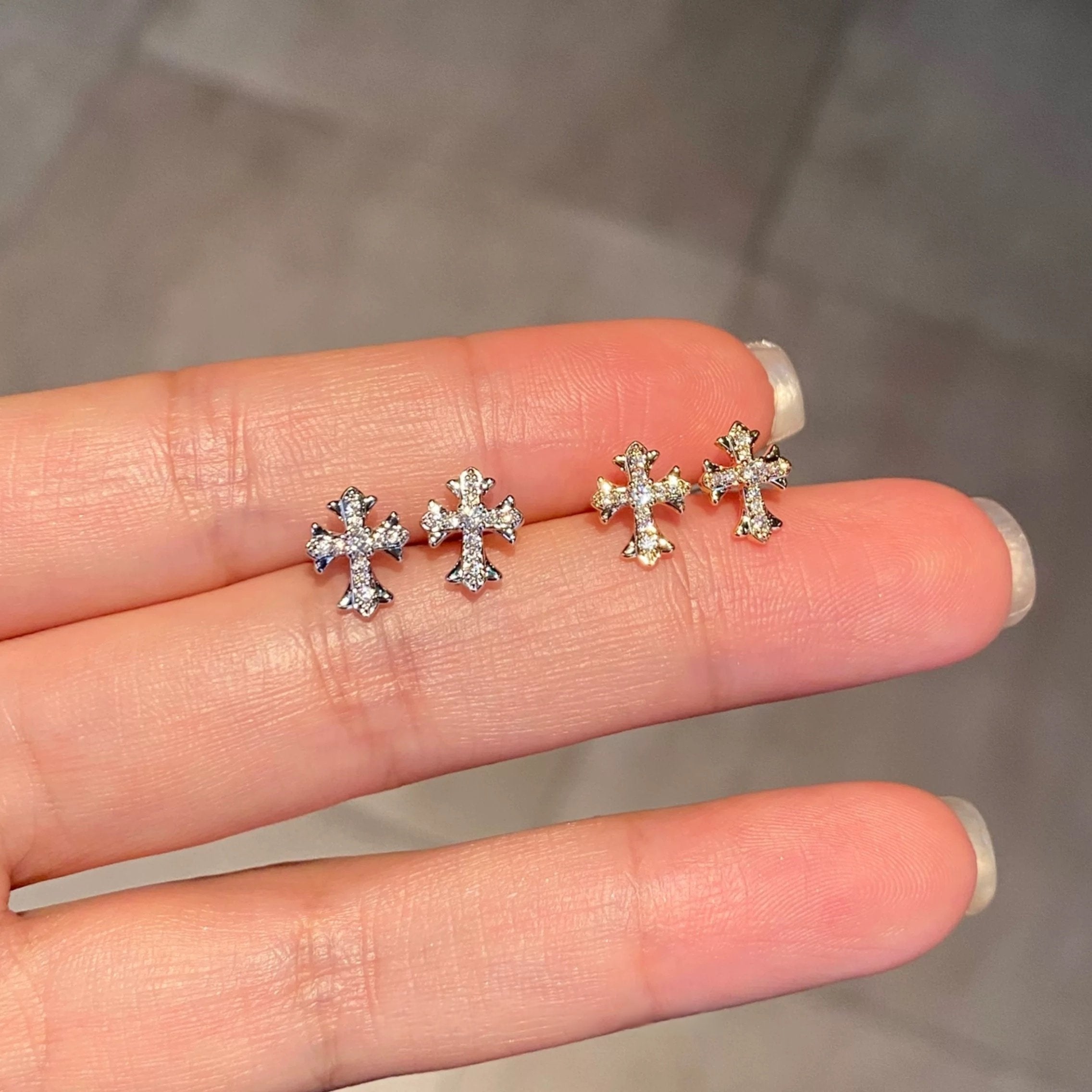 Classic Cross Earrings