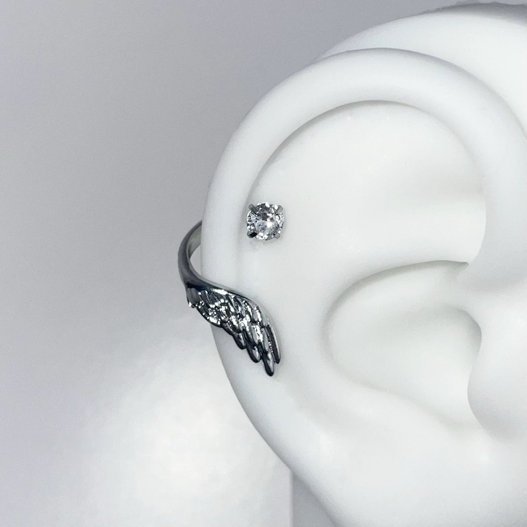 Turquoise Halo wings Helix Earrings