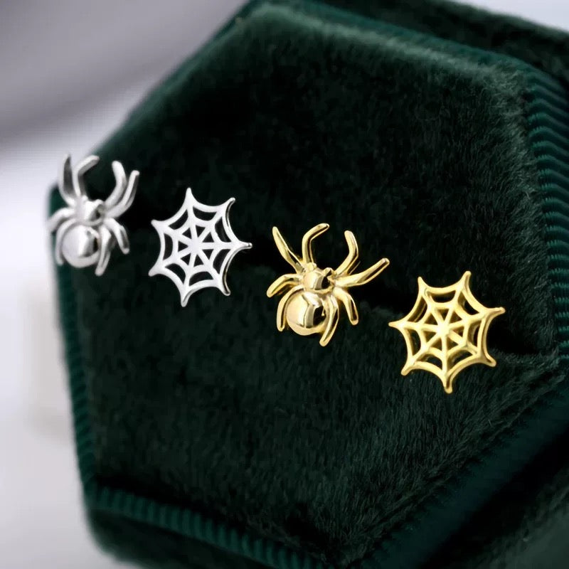 Spider & Web Earrings