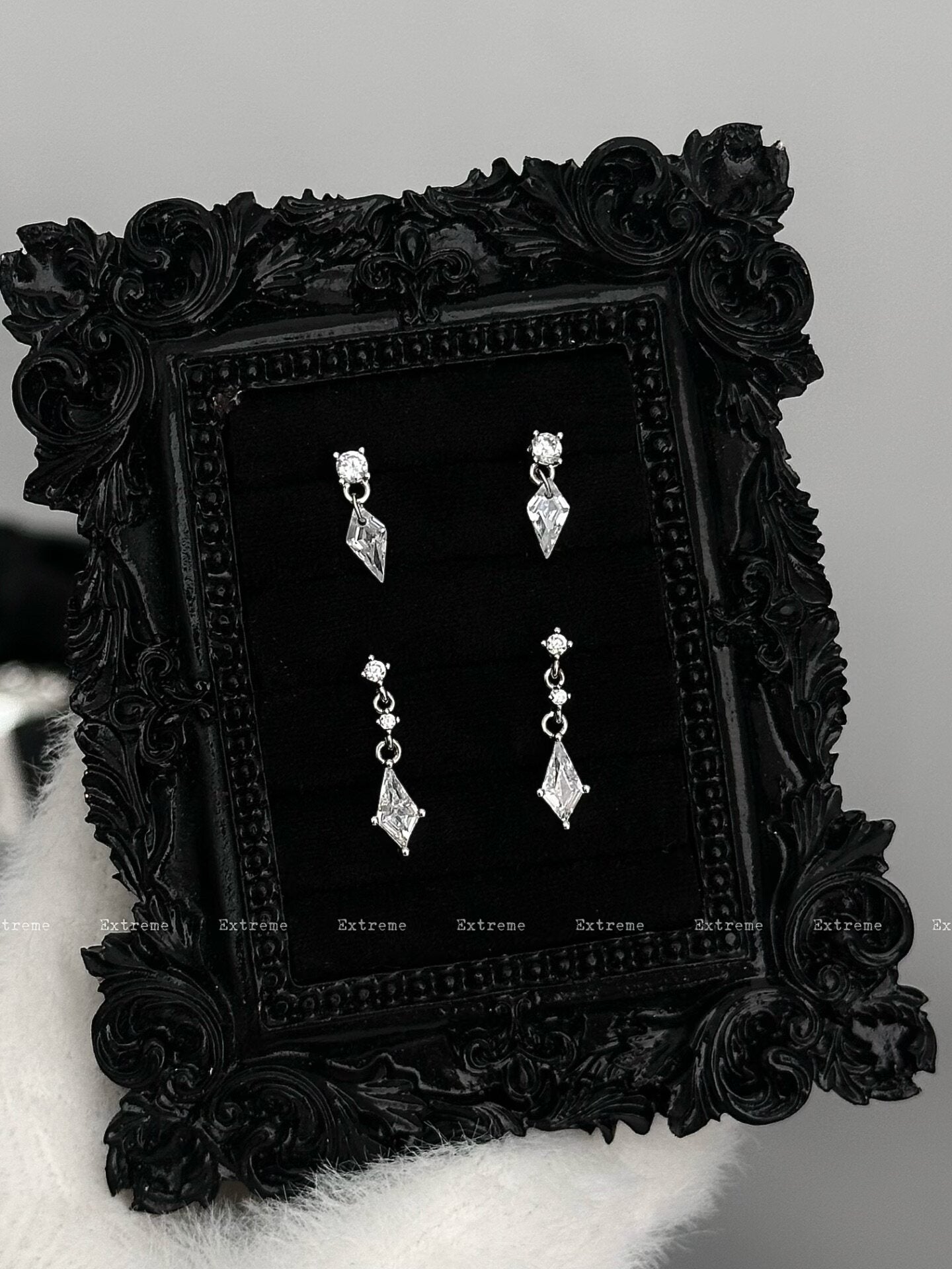 Crystal Dagger Titanium Cartilage Stud Earring