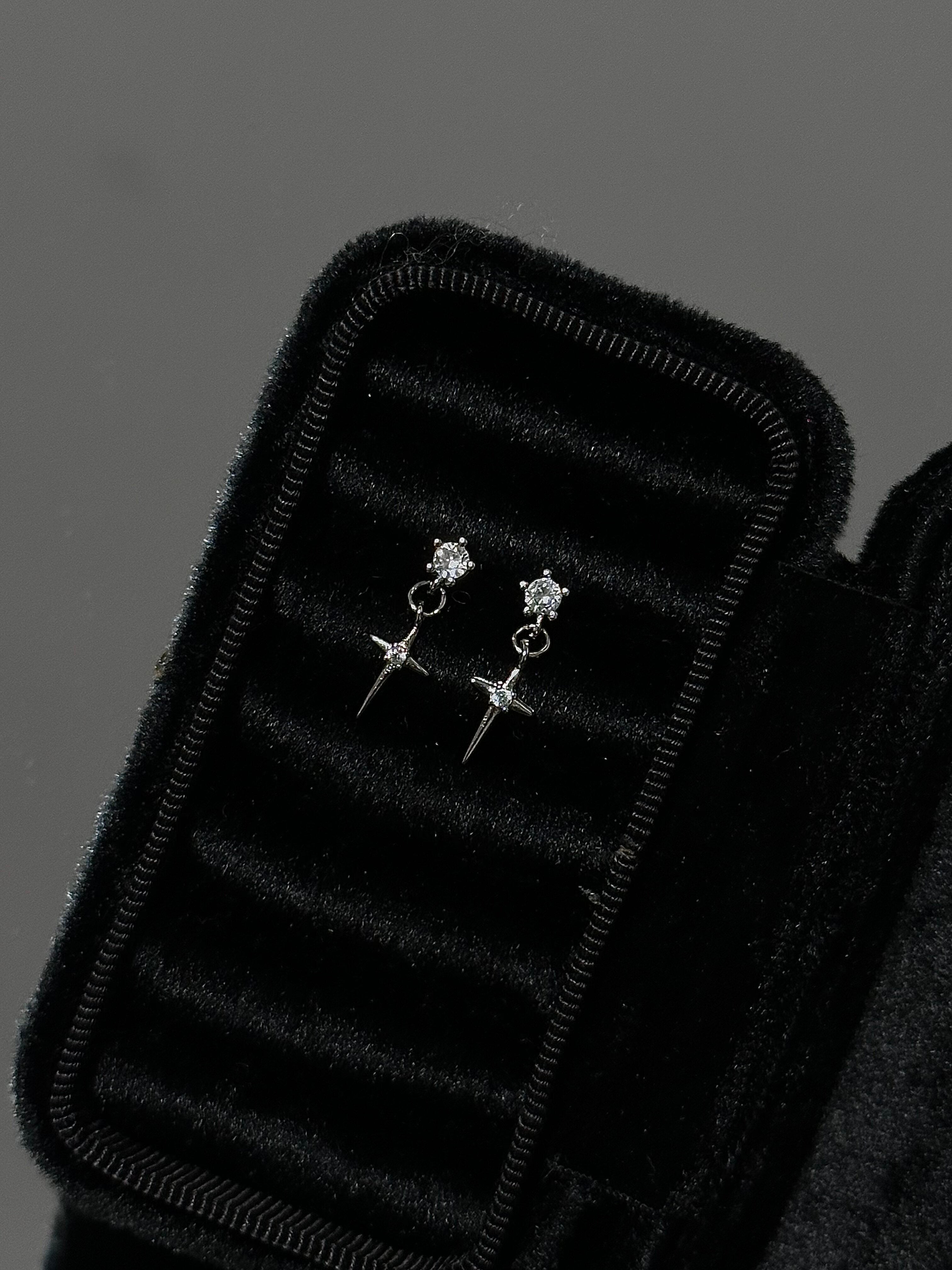 Celestial Cross Star Drop Earring