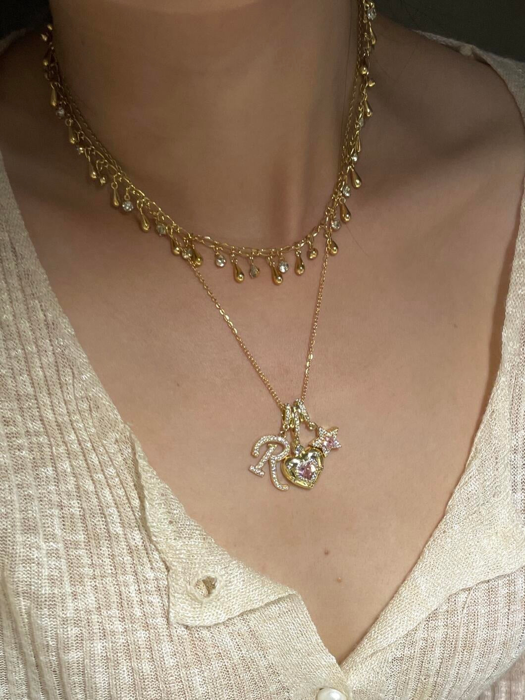Starheart Initials Necklace