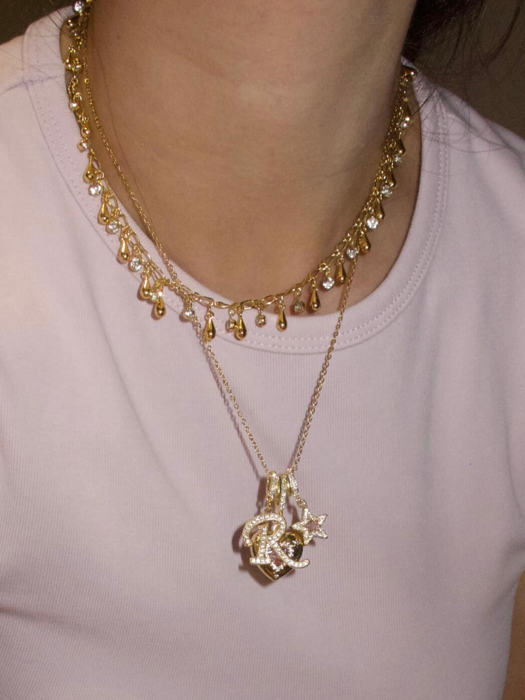 Starheart Initials Necklace