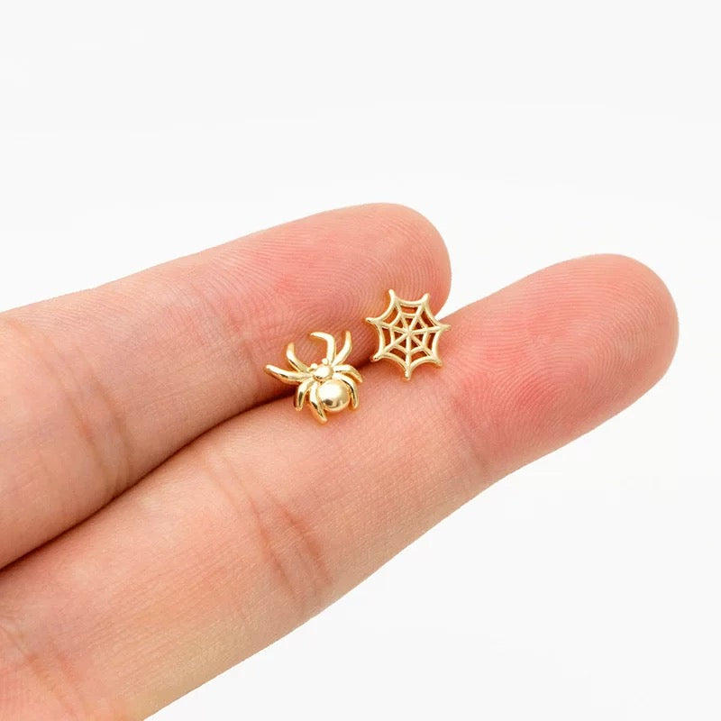 Spider & Web Earrings
