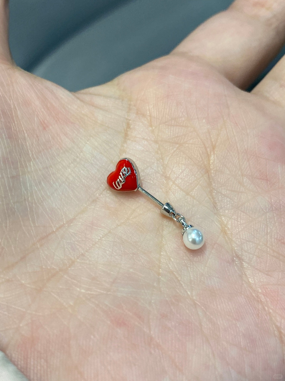 Love Drop Vertical Helix Earrings
