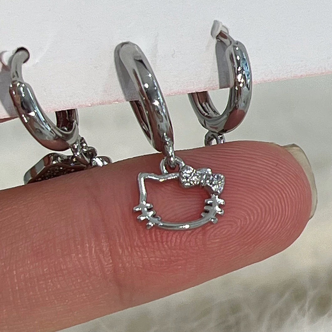 Halo Kitty Earrings