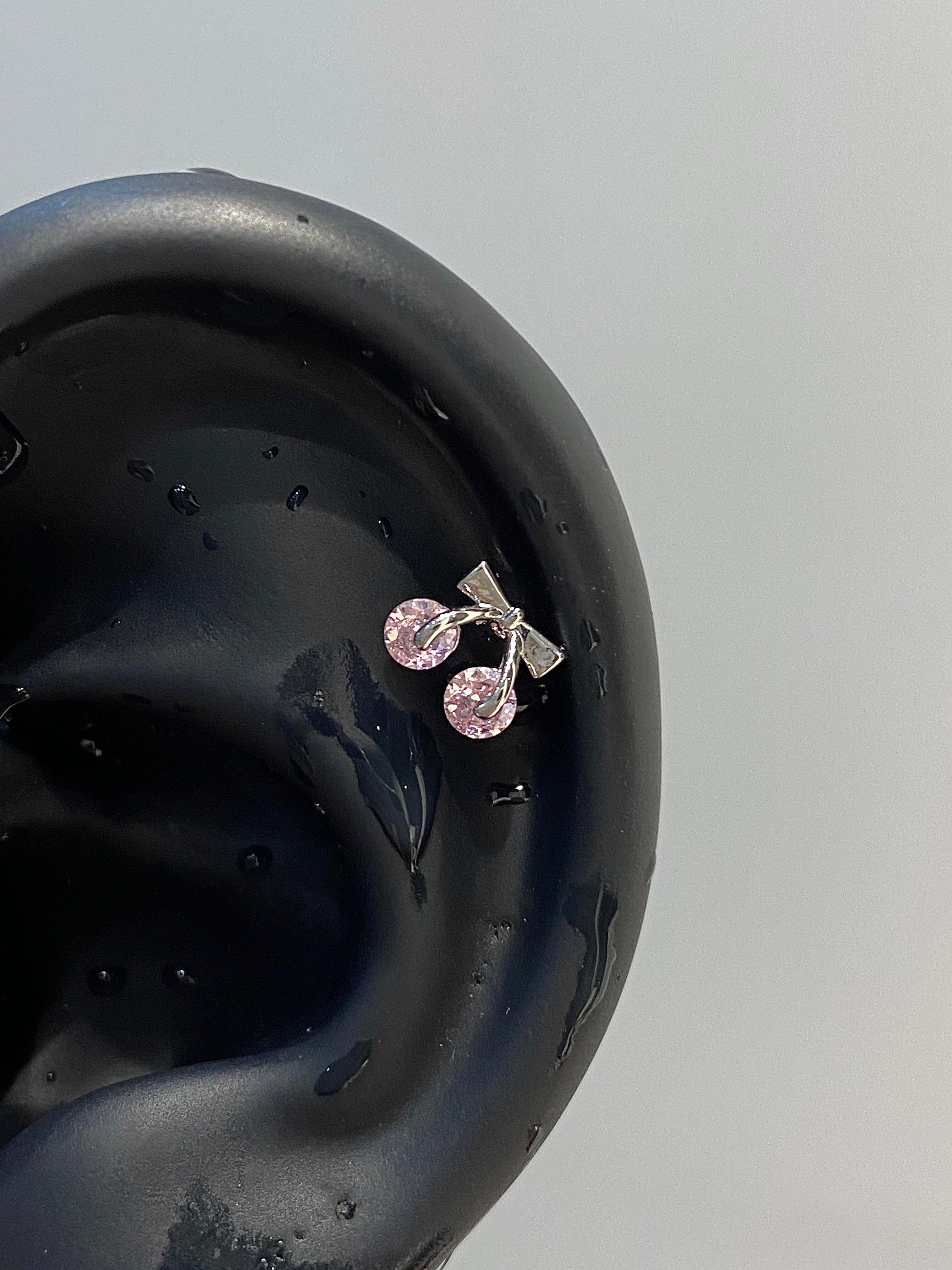 Pink Cherry Helix Earrings