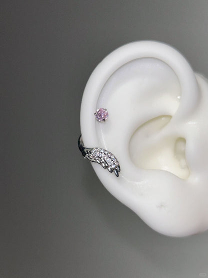 Turquoise Halo wings Helix Earrings