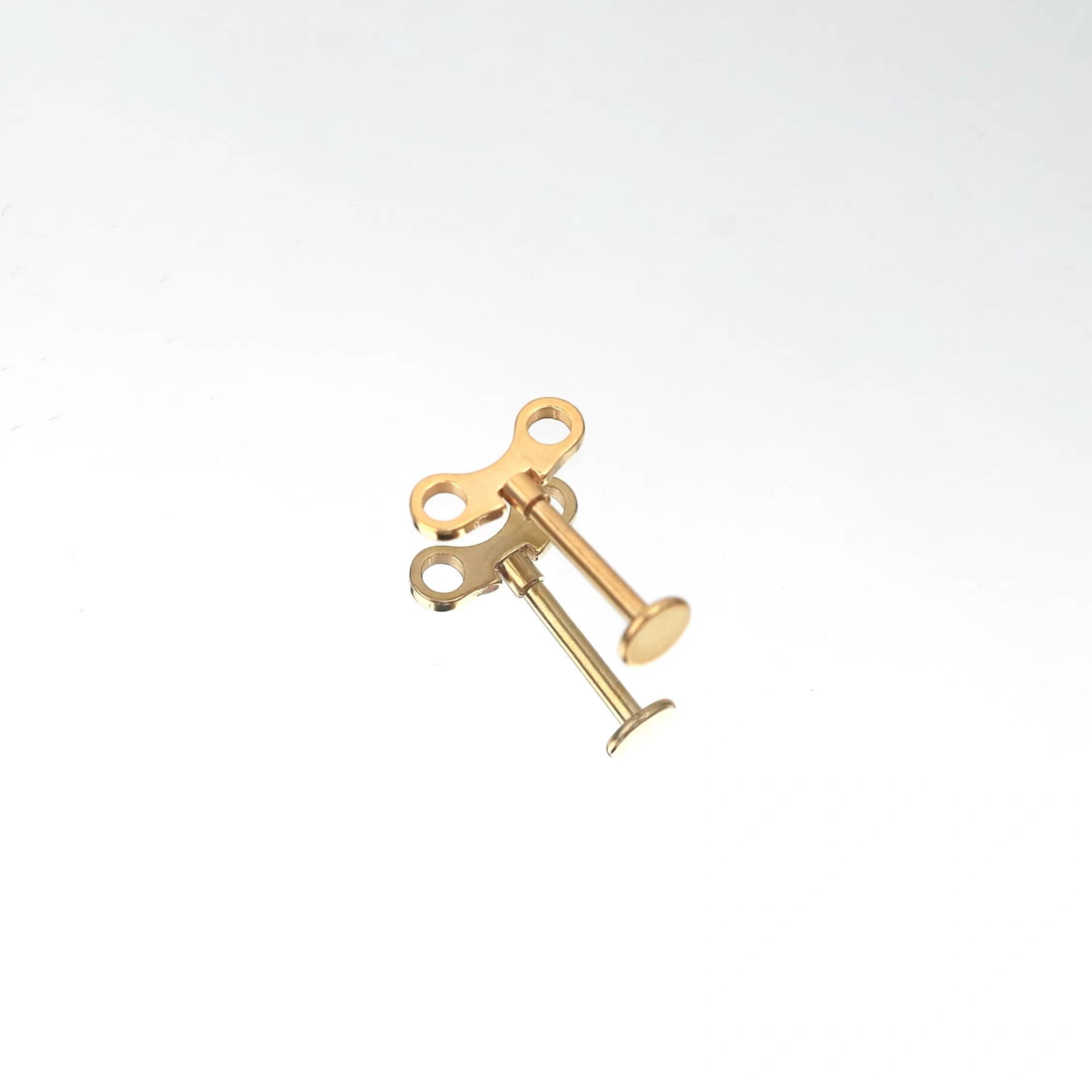 Cog Spinner Vertical Helix Earrings ( v2 )