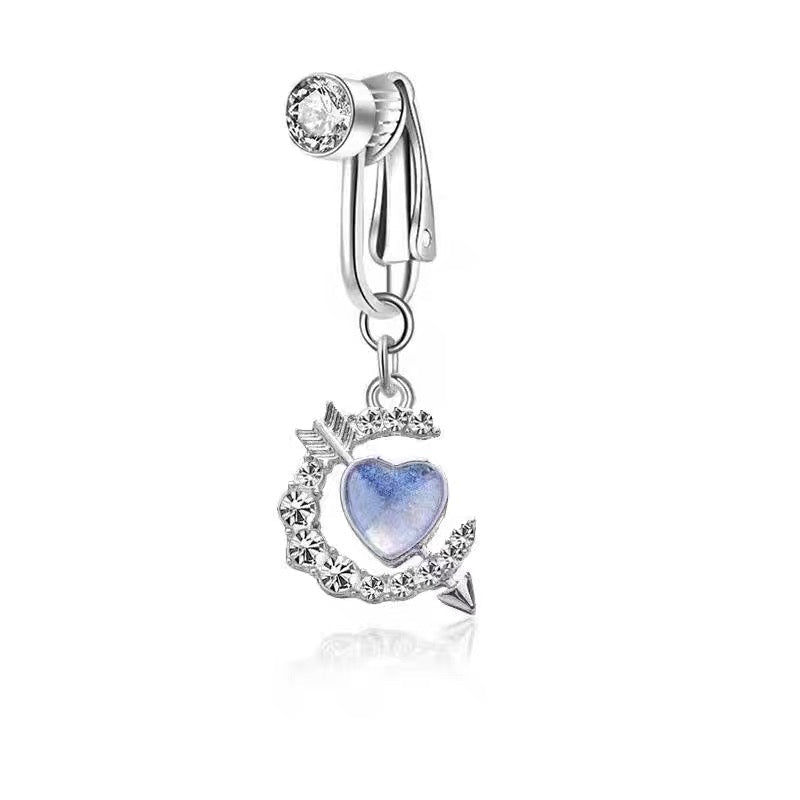 Pink Butterfly Heart Belly Bar