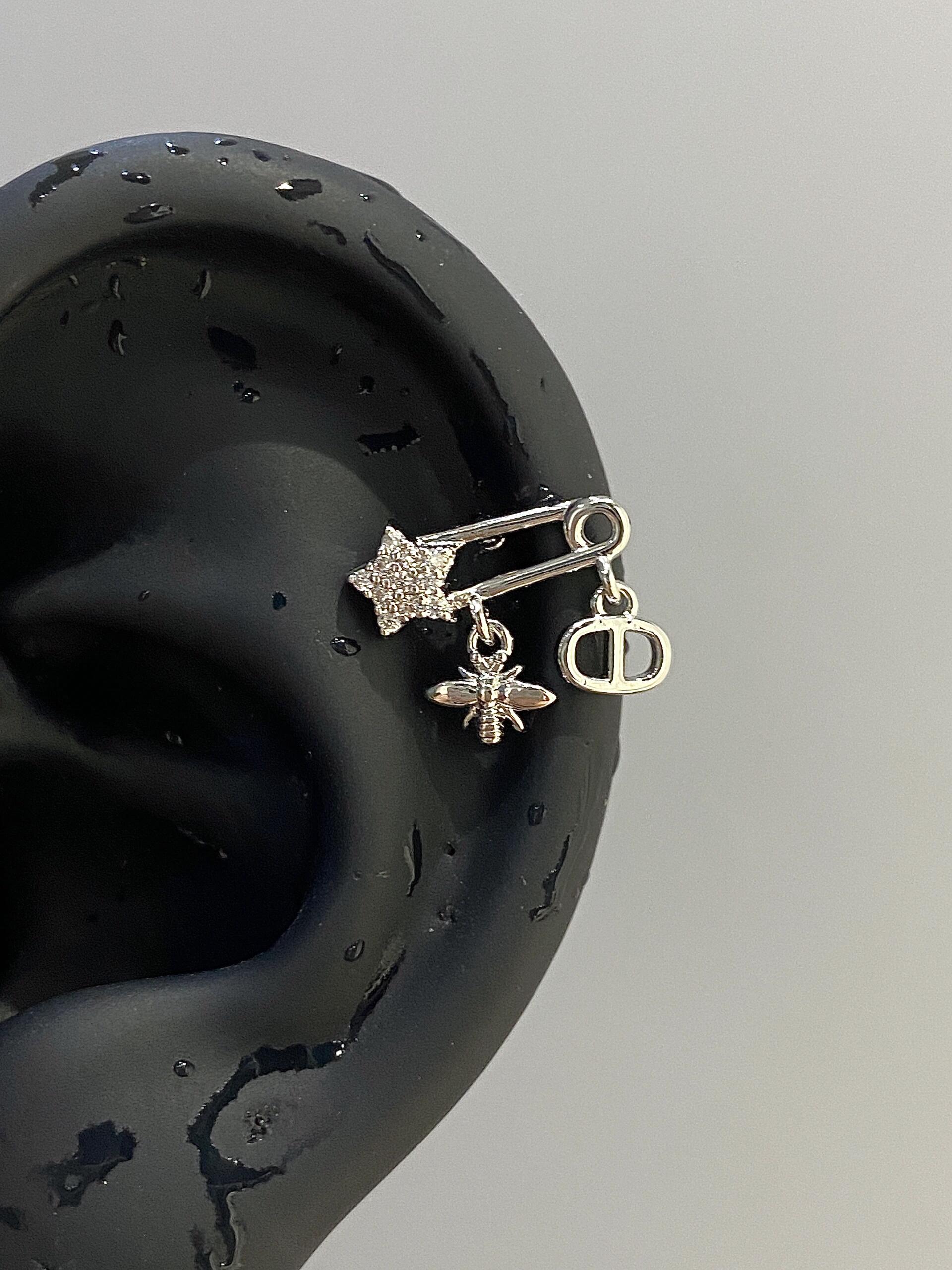Star Hive Pin Helix Earrings