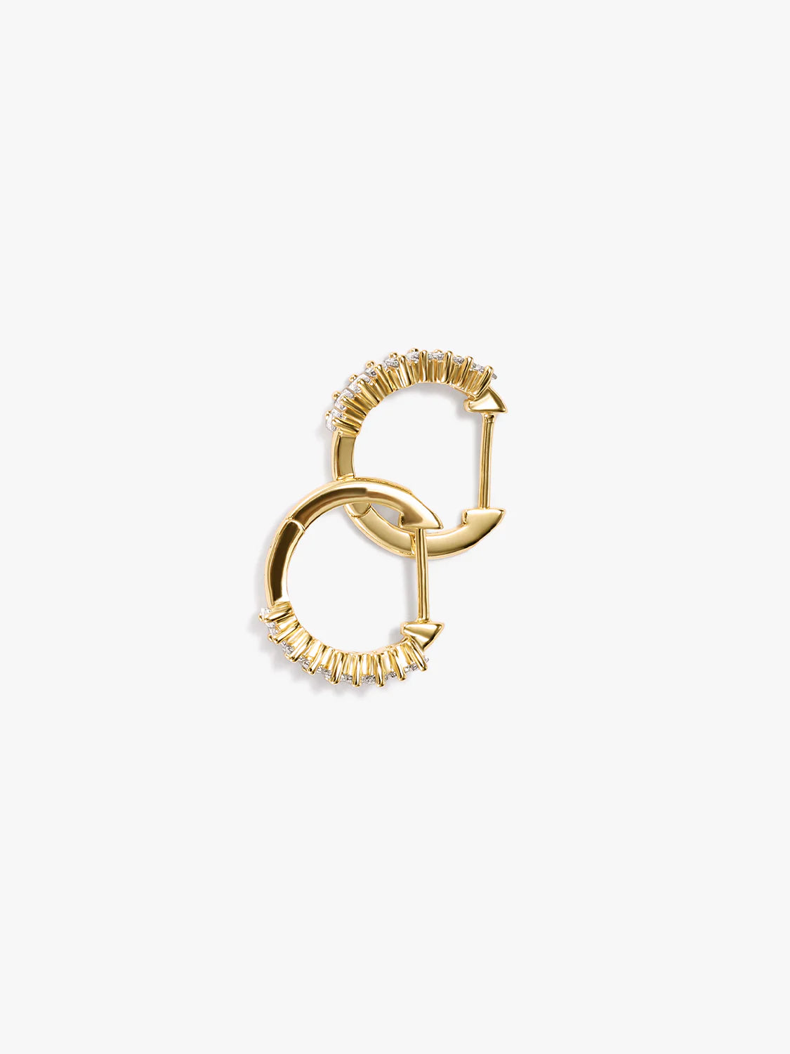 Baguette Sapphire Hoops