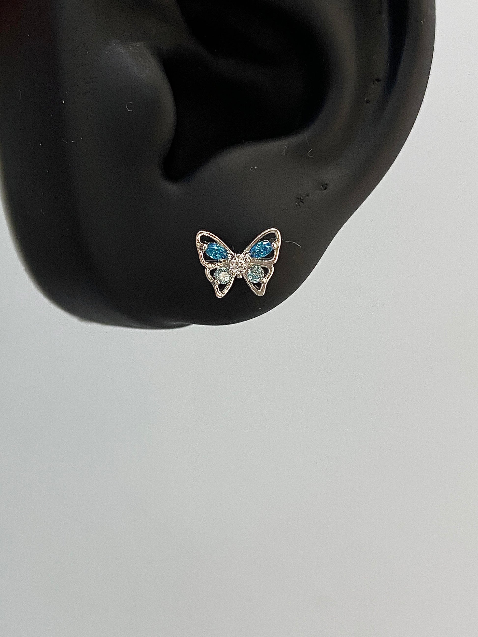 Icy Butterfly Helix Earrings
