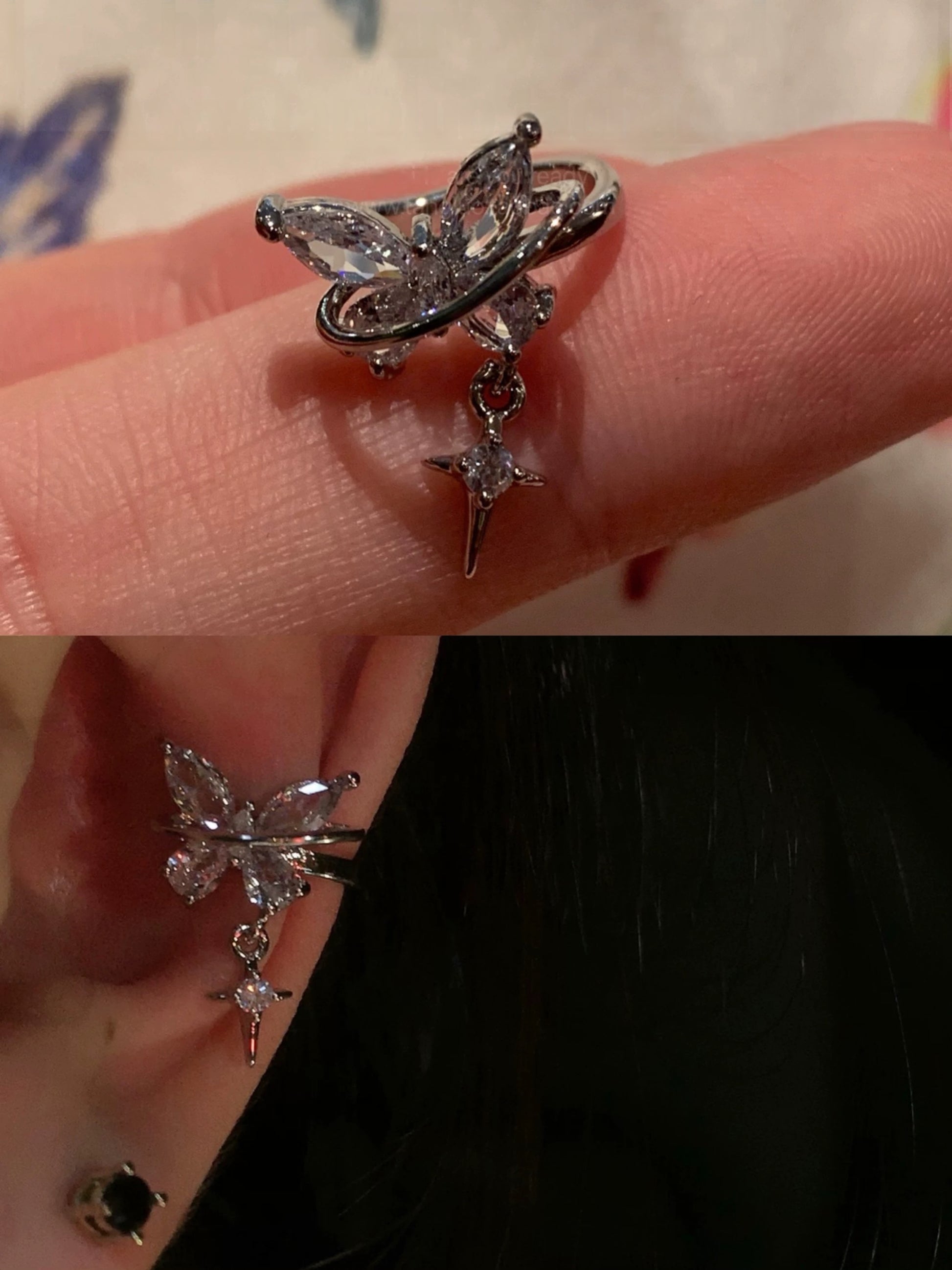 Whisperwing Cuff Conch Earrings