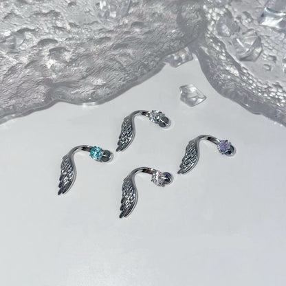 Turquoise Halo wings Helix Earrings