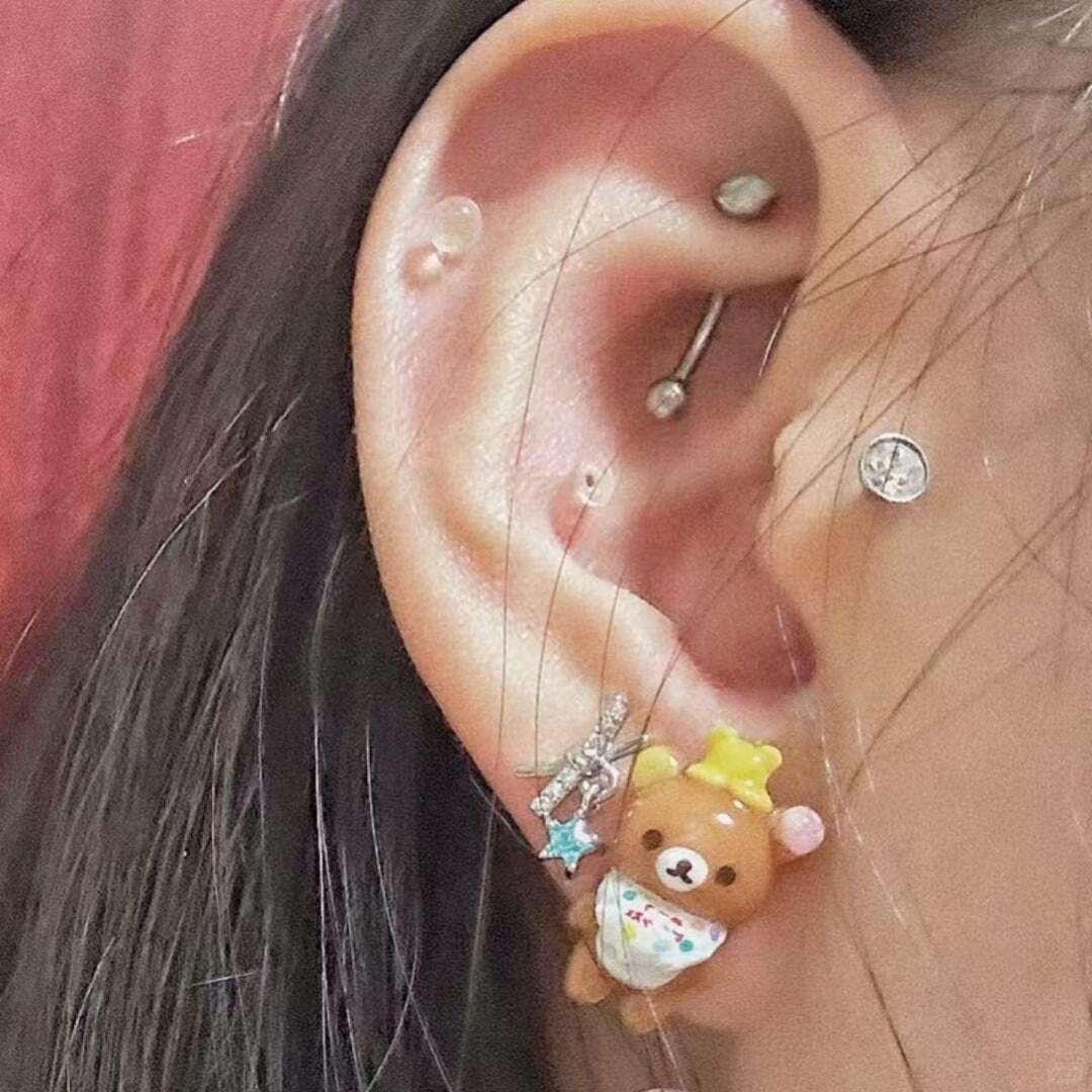 Rilakkuma Bear Pair Earrings