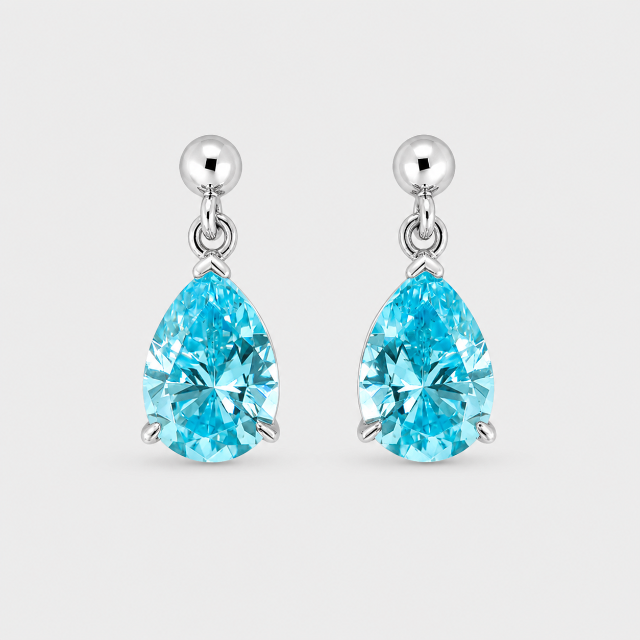 Ocean Light Crystal Drop Earrings