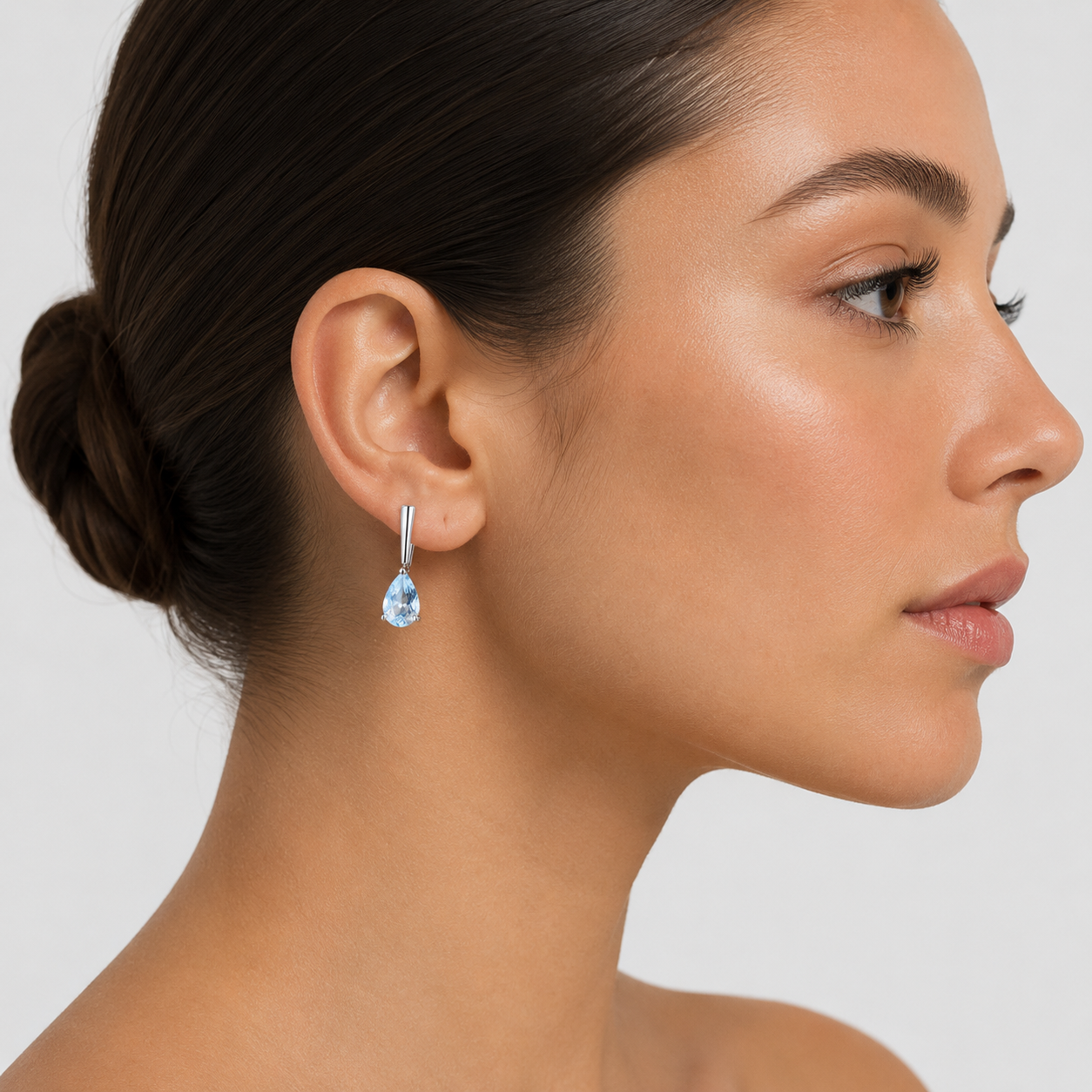 Ocean Drop Crystal Hook Earrings
