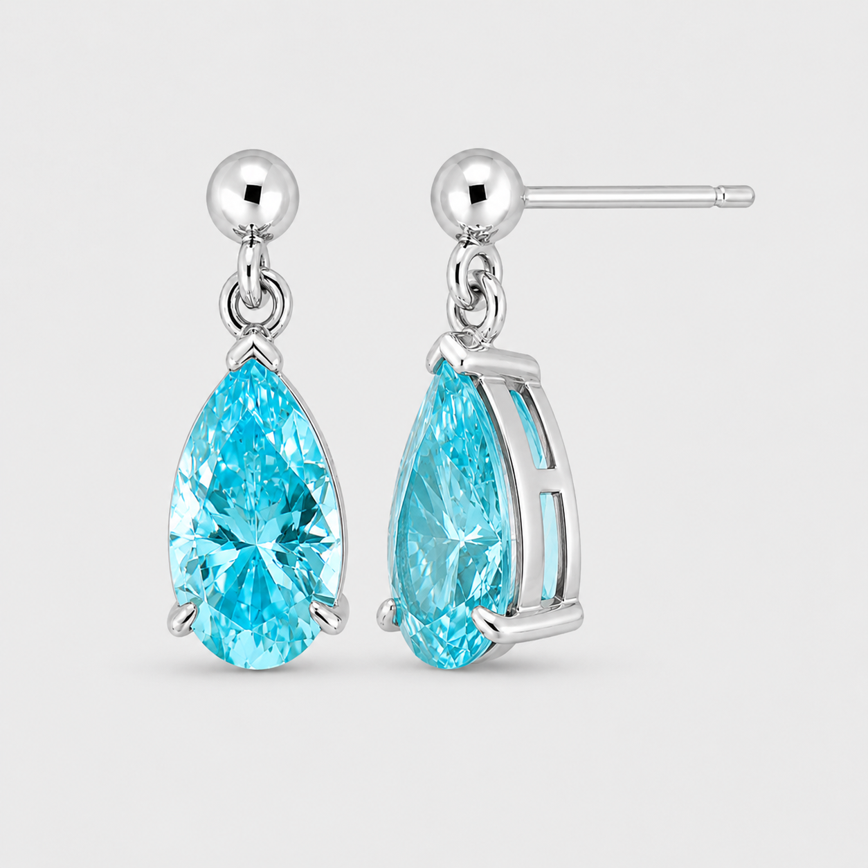 Ocean Light Crystal Drop Earrings