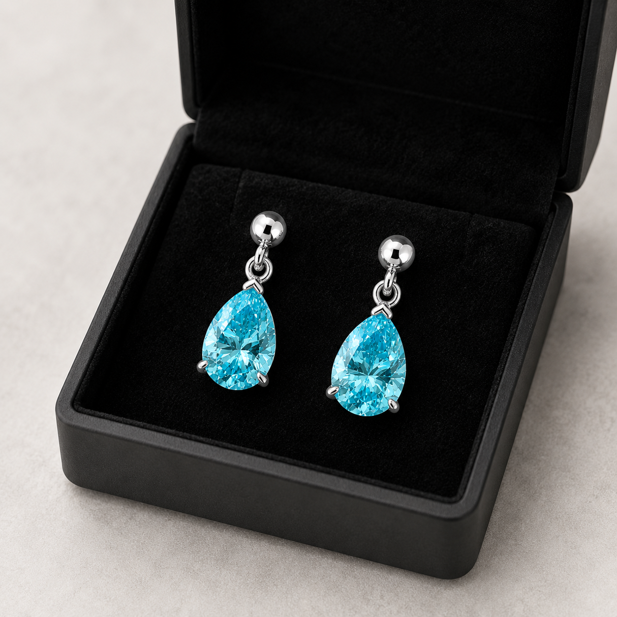 Ocean Light Crystal Drop Earrings