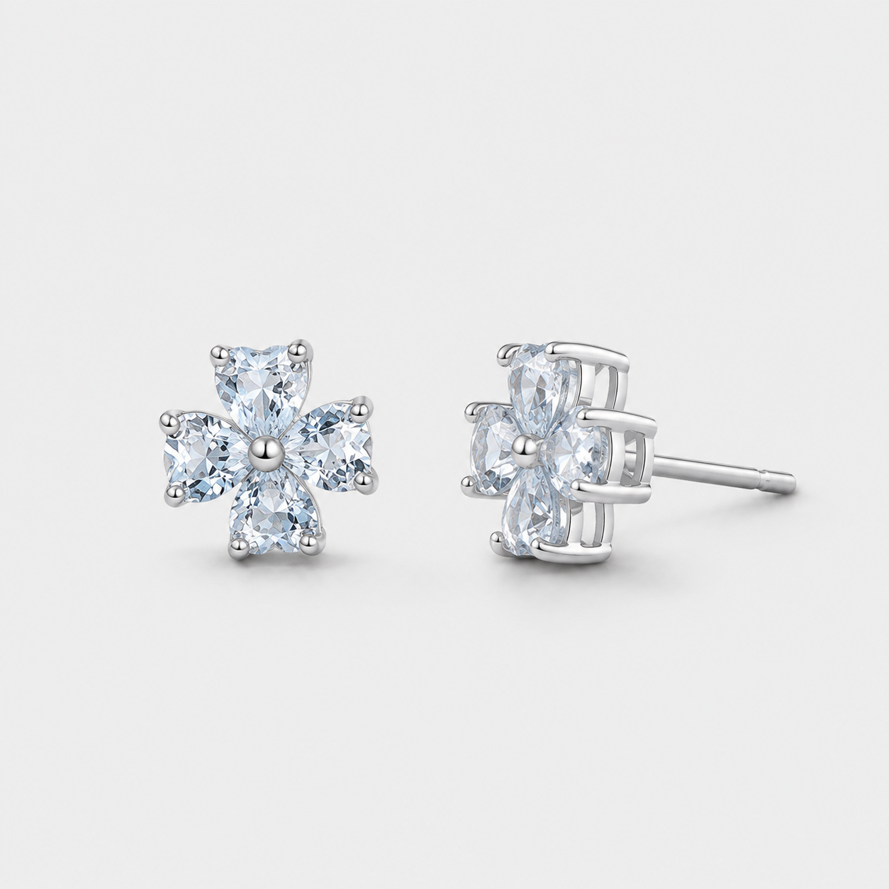 Crystal Bloom Stud Earrings
