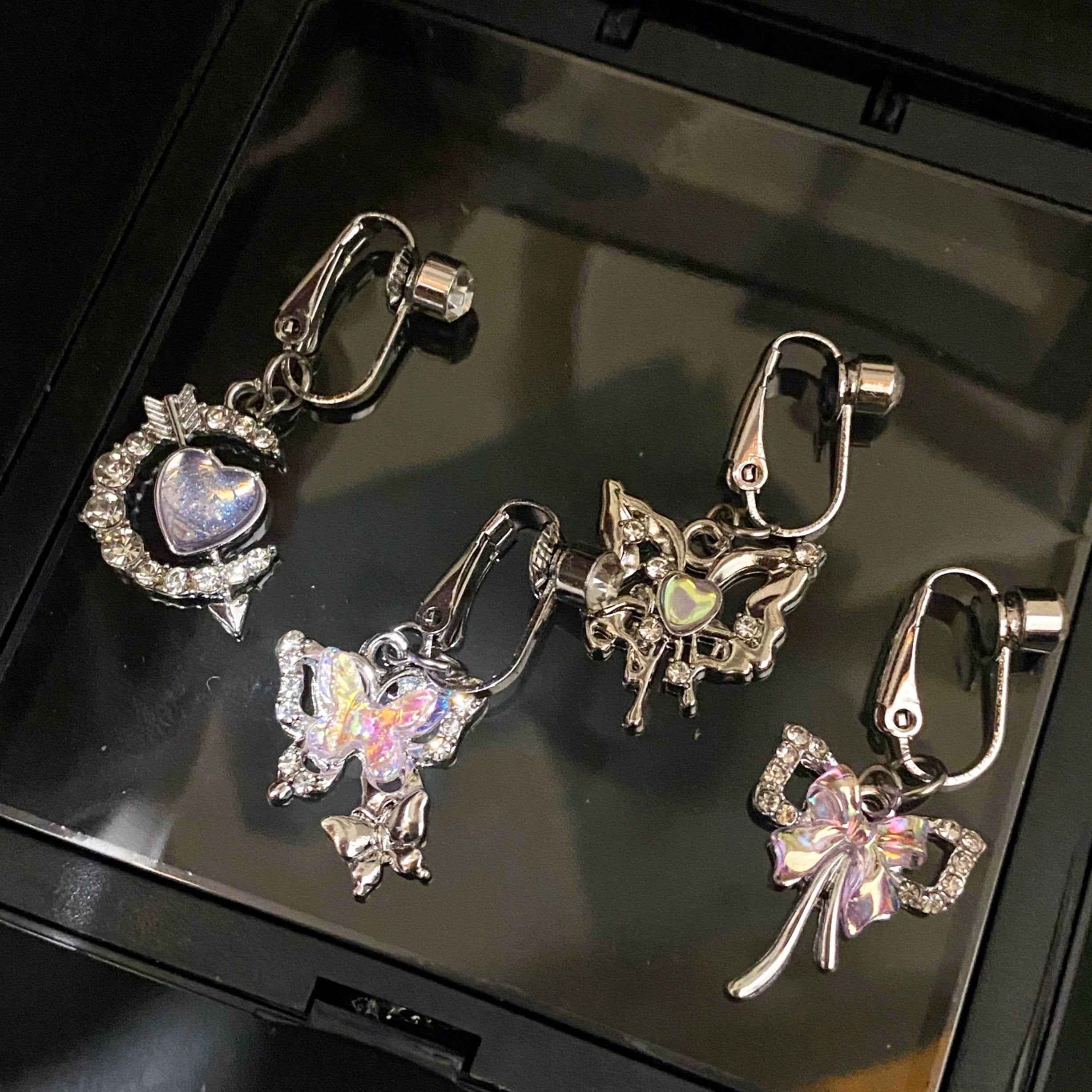 Pink Butterfly Heart Belly Bar