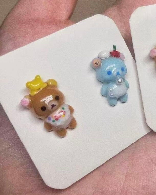 Rilakkuma Bear Pair Earrings
