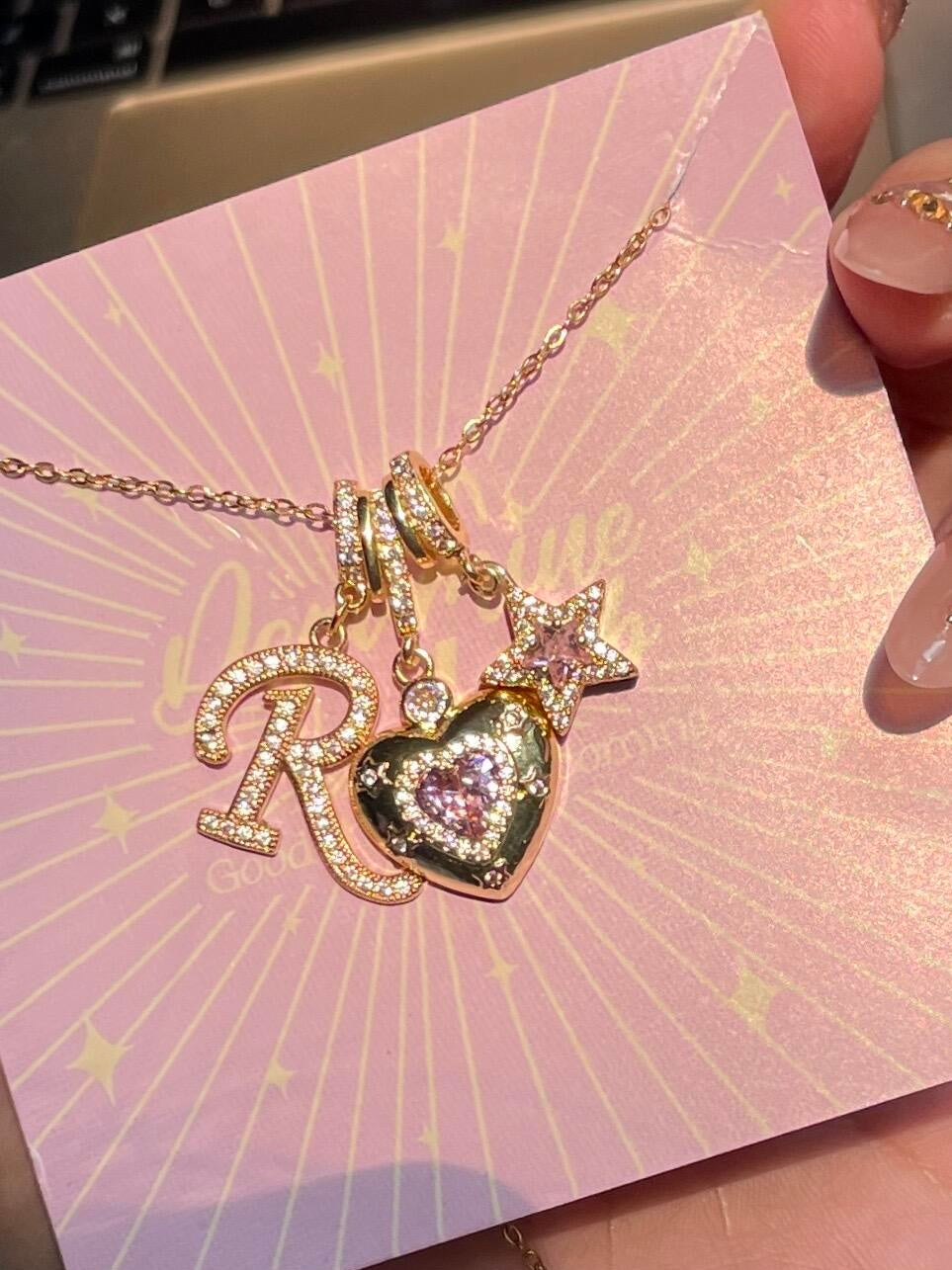 Starheart Initials Necklace