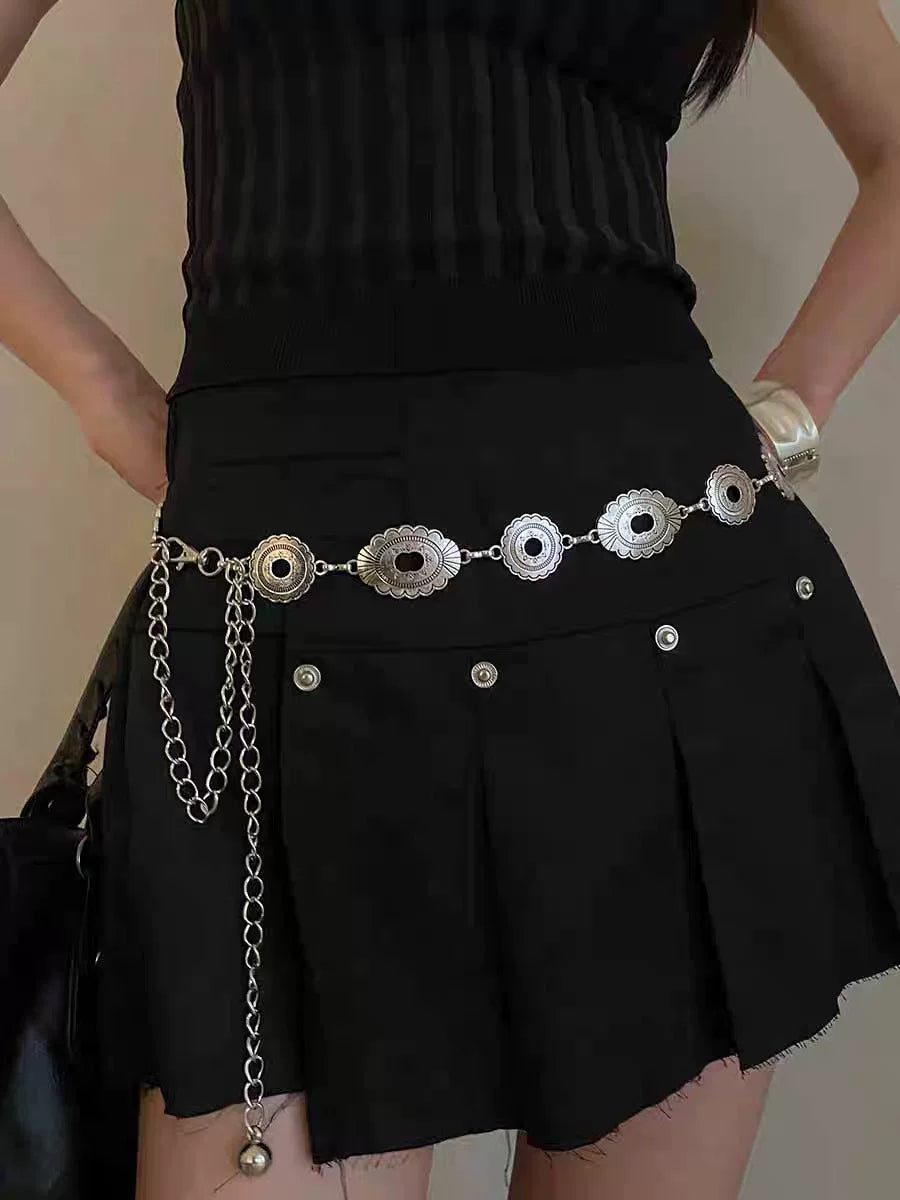 Bohemian Metal Butterfly Ethnic Style Vintage Waist Chain Women's Accessories Dress Sub Premium Y2k Fine Belt