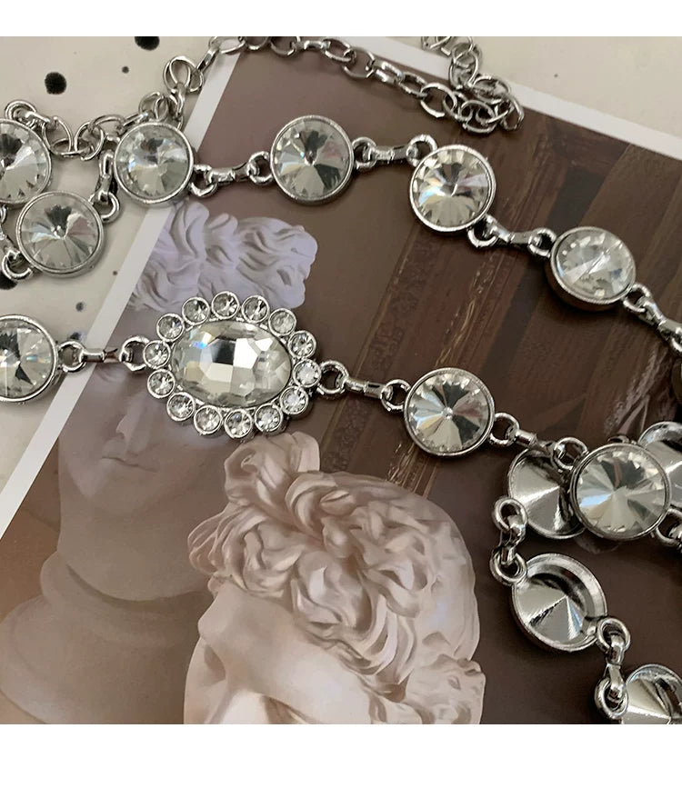 Bohemian rhinestone inlaid waist chain women's 2026 new with dress high-end design sense niche belt tide