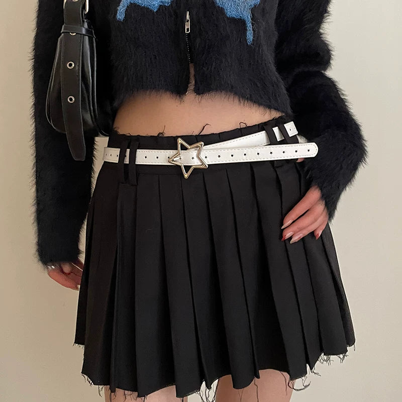 2026 new star belt women's decoration with skirt Korean version versatile design feeling waist thin dress belt