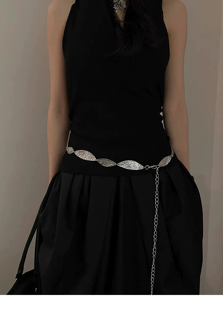Bohemian Metal Butterfly Ethnic Style Vintage Waist Chain Women's Accessories Dress Sub Premium Y2k Fine Belt