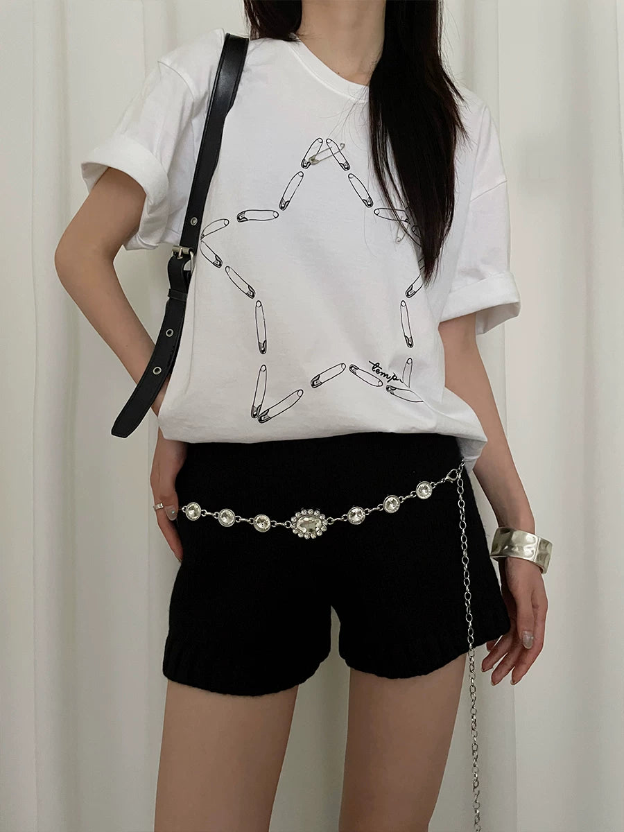 Bohemian rhinestone inlaid waist chain women's 2026 new with dress high-end design sense niche belt tide