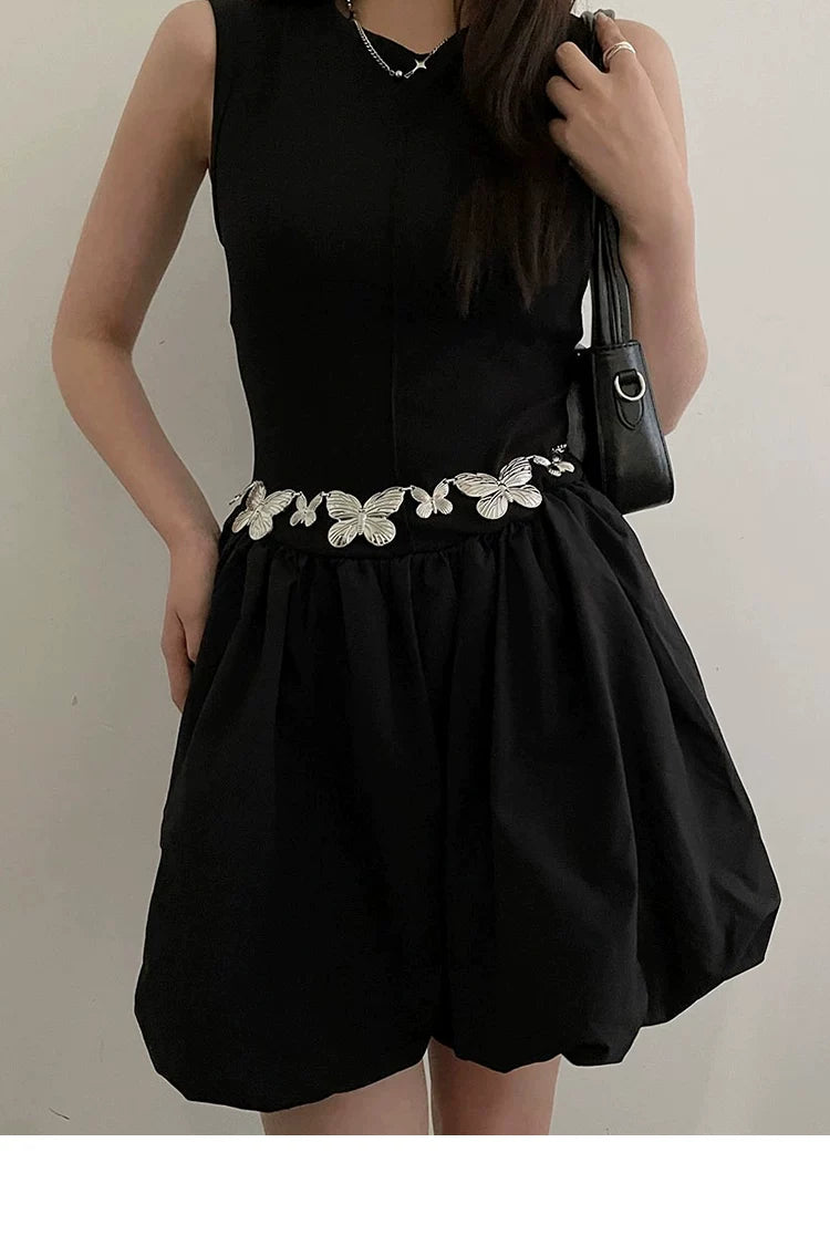 Bohemian Metal Butterfly Ethnic Style Vintage Waist Chain Women's Accessories Dress Sub Premium Y2k Fine Belt