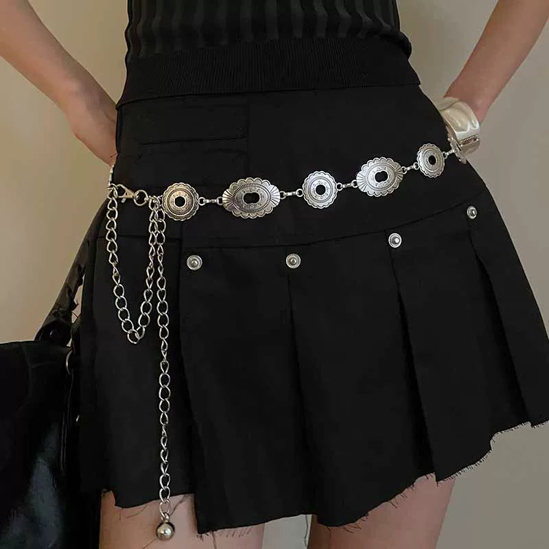 Bohemian Metal Butterfly Ethnic Style Vintage Waist Chain Women's Accessories Dress Sub Premium Y2k Fine Belt